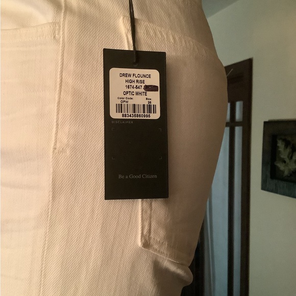 Citizens of Humanity Drew Fray White Cropped Jeans 26 (28x27) - Picture 2 of 6